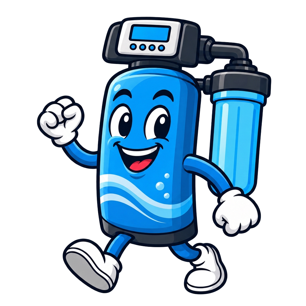 Priority water softener mascot
